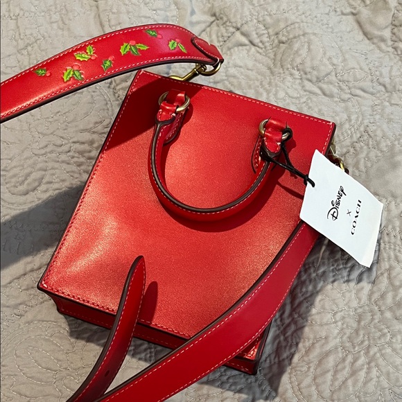 Coach Red Minnie Mouse Crossbody Bag - Picture 5 of 5